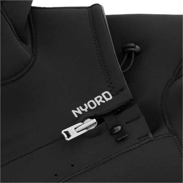 2026 Nyord Womens Solu Yulex 6/5/4mm Hooded Chest Zip Wetsuit SOLW654HD001 - Black